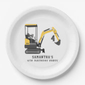Assiettes En Carton Bâtiment de construction d'excavateur N'importe qu (Devant)