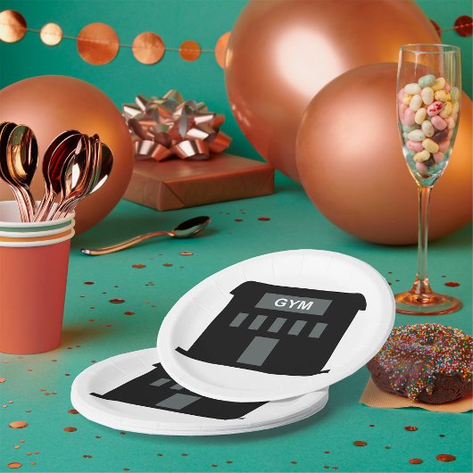 Assiettes En Carton Bâtiment de gym