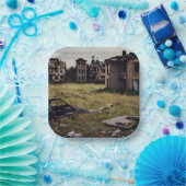 Assiettes En Carton Bâtiments abandonnés | Destruction post-apocalypse (Fête)