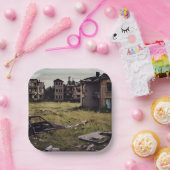 Assiettes En Carton Bâtiments abandonnés | Destruction post-apocalypse (Fête)