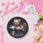 Assiettes En Carton Batman Arkham Knight | Harley Quinn avec chauve-so (Fête)
