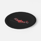 Assiettes En Carton Batman Arkham Knight Logo rouge (Angle)