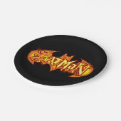 Assiettes En Carton Batman| Logo saisonnier orange (Angle)