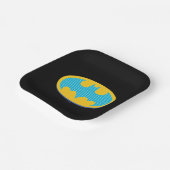 Assiettes En Carton Batman | Symbole Cyan Stripes (Angulaire)