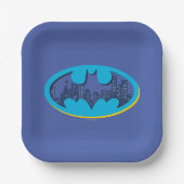 Assiettes En Carton Batman | Symbole de la ville de Gotham (Recto)