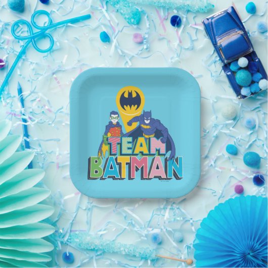 Assiettes En Carton Batman | Team Batman (Fête)