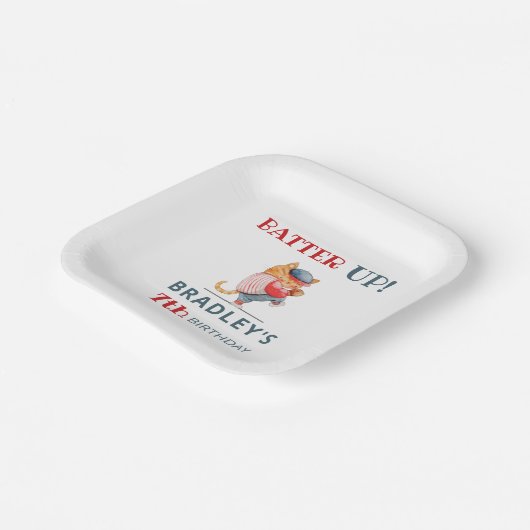 Assiettes En Carton Batter ! Baseball Sports Boys fête d'anniversaire (Angulaire)