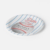 Assiettes En Carton Batter Up Boys Baseball Thème Anniversaire (Angle)