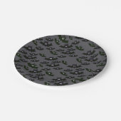 Assiettes En Carton Battes Vampire - Halloween - Plaques de papier des (Angle)