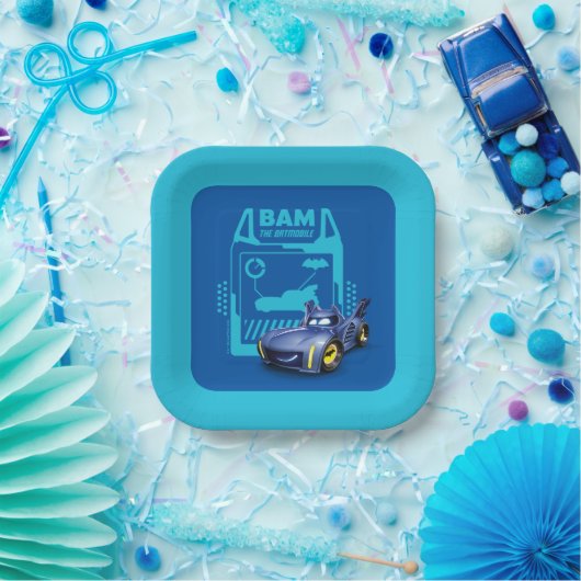 Assiettes En Carton Batwheel™ Bam - Batmobile (Fête)