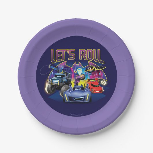 Assiettes En Carton Batwheel™ Team - Let's Roll (Devant)