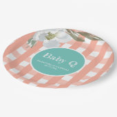 Assiettes En Carton BBQ Baby shower Aquarelle Plaque papier (Angle)