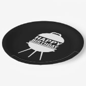 Assiettes En Carton BBQ Chillin et plats de Grillin (Angle)
