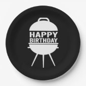 Assiettes En Carton BBQ Chillin et plats de Grillin (Devant)