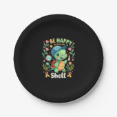 Assiettes En Carton Be Happy In Your Own Shell Turtle Autism Awareness (Devant)
