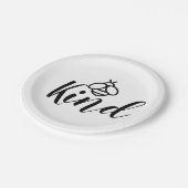 Assiettes En Carton Be Kind - jolie conception d'abeilles au miel (Angle)