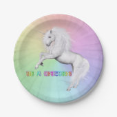 Assiettes En Carton BE Unicorn (Devant)