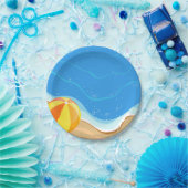 Assiettes En Carton Beach-ball À La Plage (Fête)