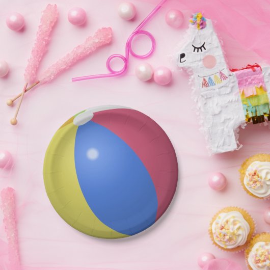 Assiettes En Carton Beach Ball Pool Party (Fête)