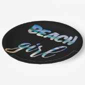 Assiettes En Carton Beach Girl (Angle)