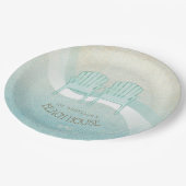 Assiettes En Carton Beach House Adirondack Chaises Aqua Blue ID623 (Angle)