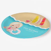 Assiettes En Carton beach party (Angle)