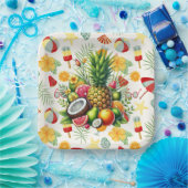 Assiettes En Carton Beach Party (Fête)