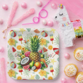 Assiettes En Carton Beach Party (Fête)