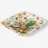 Assiettes En Carton Beach Party (Angulaire)