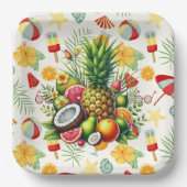 Assiettes En Carton Beach Party (Recto)