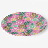 Assiettes En Carton Beach Summer Pattern  (Angle)