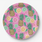 Assiettes En Carton Beach Summer Pattern  (Devant)