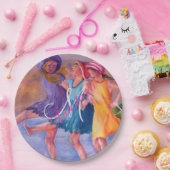 ASSIETTES EN CARTON BEACH TIME FILFRIENDS MONOGRAM PARTI (Fête)