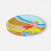 Assiettes En Carton Beachy Keen - Jaune (Angle)