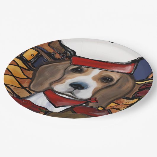 ASSIETTES EN CARTON BEAGLE CHEF (Angle)