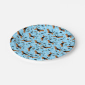 Assiettes En Carton Beagle chien Beagle Motif mignonne (Angle)