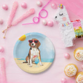 Assiettes En Carton Beagle d'été (Fête)