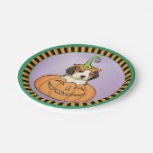 Assiettes En Carton Beagle d'Halloween (Angle)