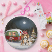 Assiettes En Carton Beagle d'hiver Caravan Christmas Adventure (Fête)