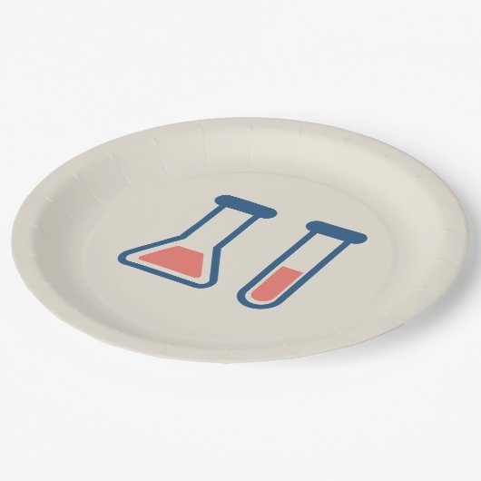 Assiettes En Carton Beaker & Test Tube Science Themed (Angle)