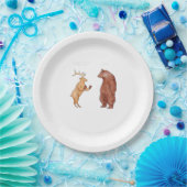 Assiettes En Carton Bear Hands Oh Deer Funny Sayings Pun Gift  (Fête)
