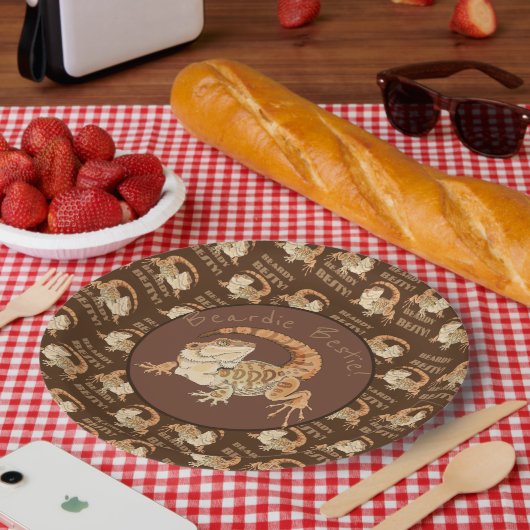 Assiettes En Carton Beardie Bestie ! (Pique-nique)