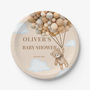 Assiettes En Carton Bearly Wait Balloons Genre Baby shower neutre