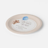Assiettes En Carton Bearly Wait Elegant Baby shower d'ours personnalis (Angle)