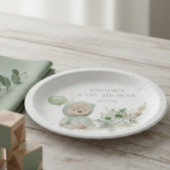 Assiettes En Carton Bearly Wait Green Boho Bear Favoriser