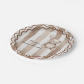 Assiettes En Carton Bearly Wait Neutral Teddy Baby Shower (Angle)