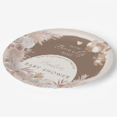 Assiettes En Carton Bearly Wait Neutral Teddy Bear Boho Pampas (Angle)