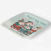 Assiettes En Carton Bears Polar mignon chante Avoir un Noël de très Bé (Angulaire)