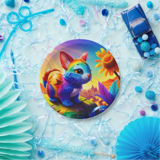 Assiettes En Carton Beau animal trois (Fête)