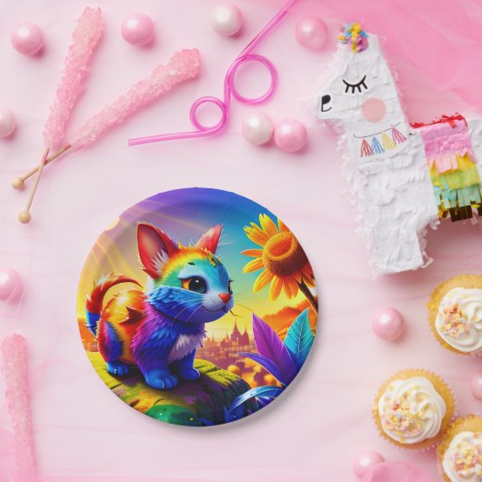 Assiettes En Carton Beau animal trois (Fête)